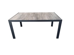 [230041555] Mesa terraza Lazio cerámica gris 165cm