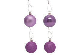 [230042117] Bola navidad 7cm 20pcs lila