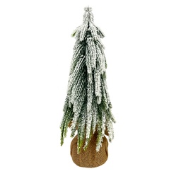 [230042321] Adorno árbol navidad 30cm nevado