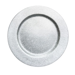 [230042406] Plato melamina 33cm plateado