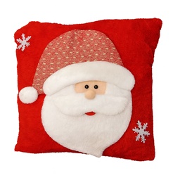 [230042485] Cojín 43x43cm navidad viejo pascuero rojo