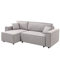 [230044289] Sofá cama seccional Vito gris claro edición touch