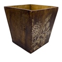 Macetero madera set S y L