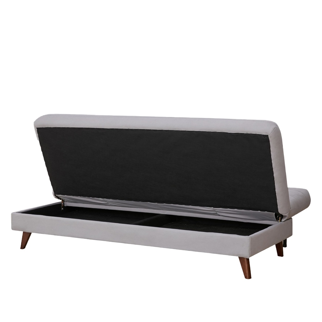 Futón con almacenaje Argis gris