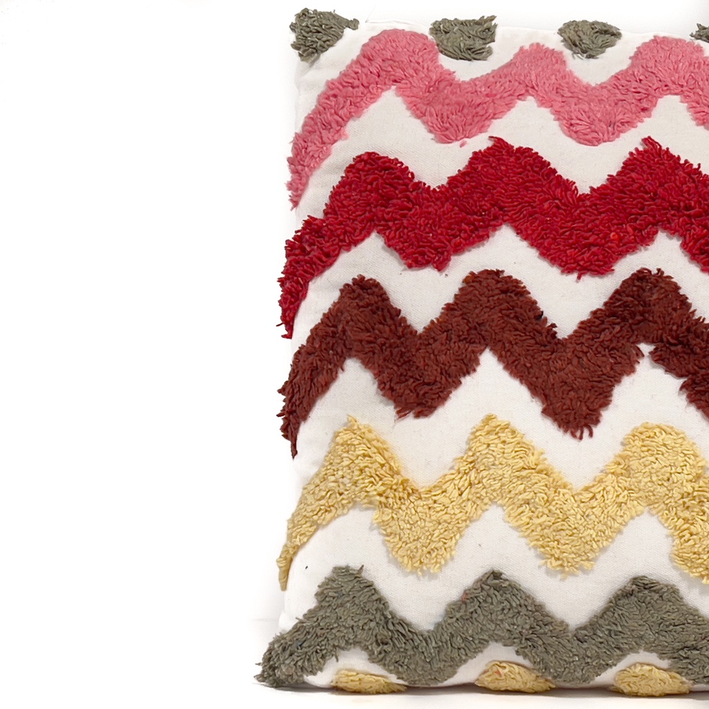 Cojín kids zigzag verde 40x40cm