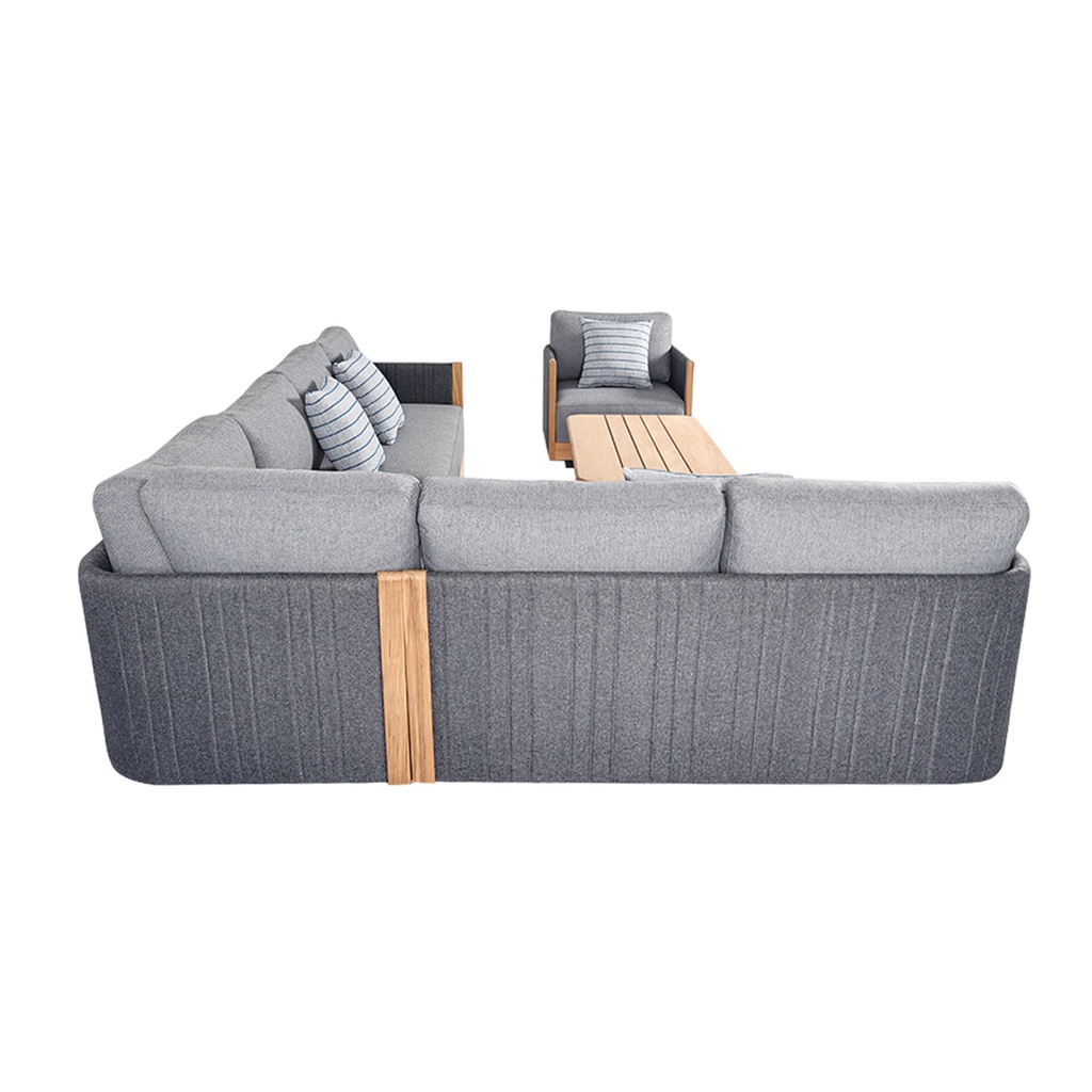 Juego living terraza seccional Ámbar 4 pzas