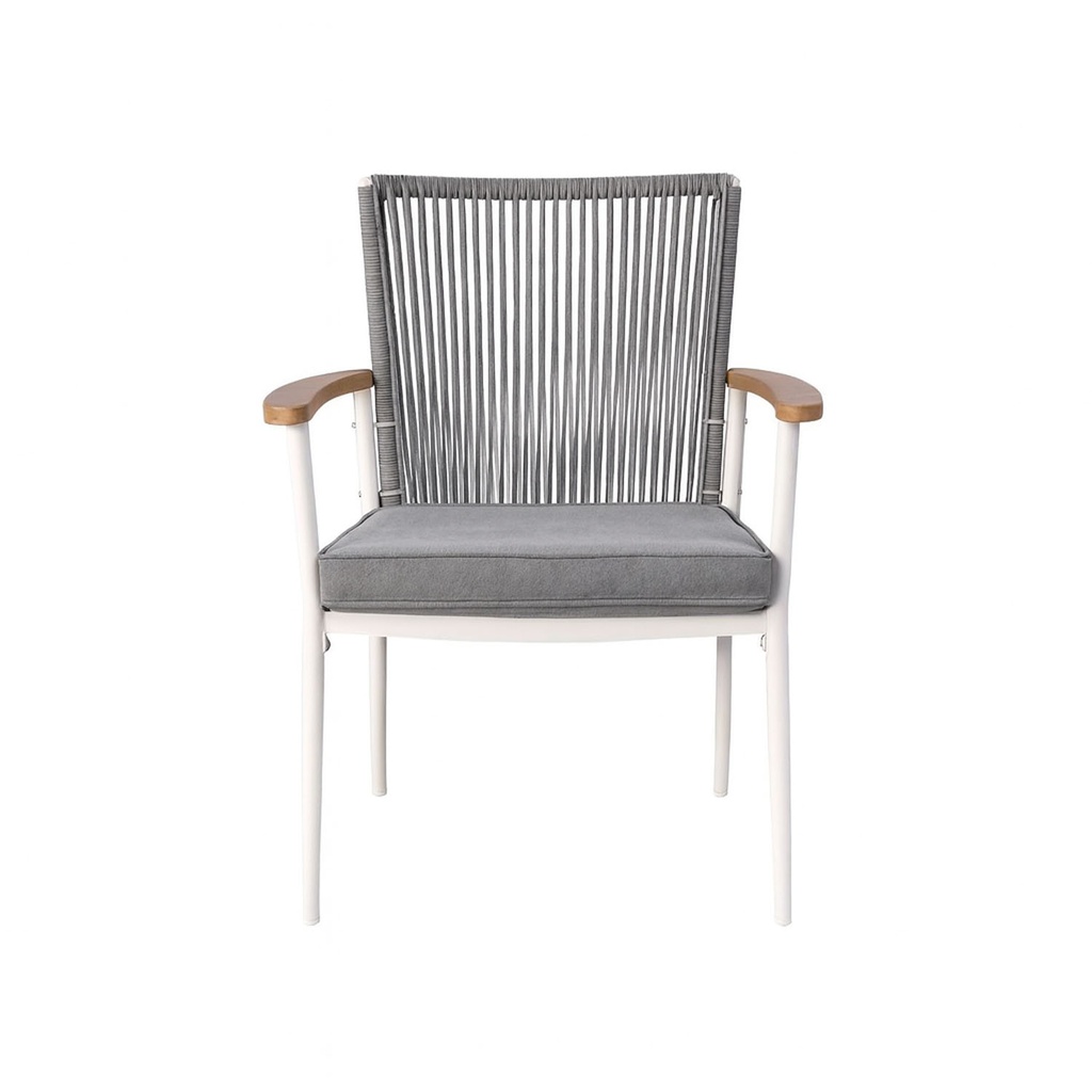 Silla comedor terraza Concord gris oscuro