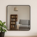 Espejo rectangular 79x59cm negro