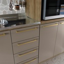 Base cocina Botanic 2 puertas gris 120cm