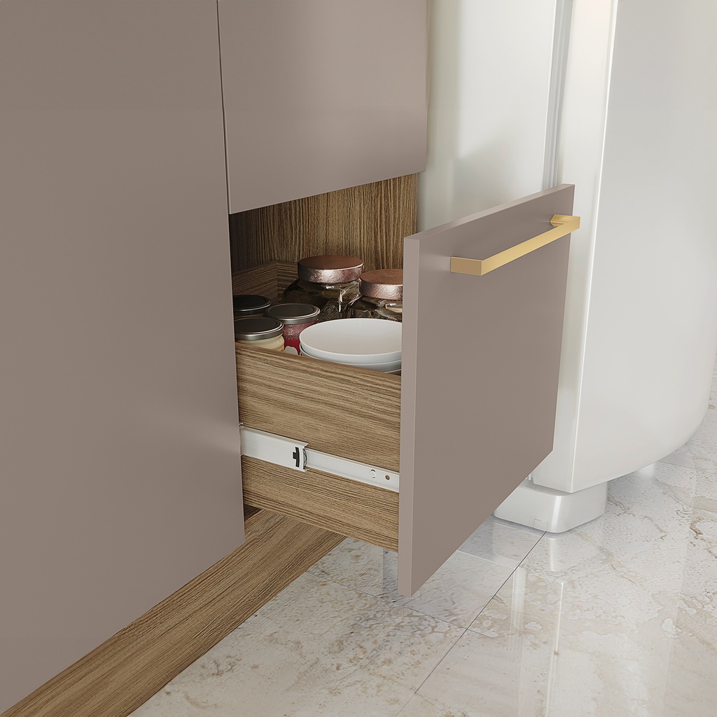 Base cocina Botanic 2 puertas gris 120cm