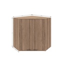 Aéreo esquinero Camille 80cm