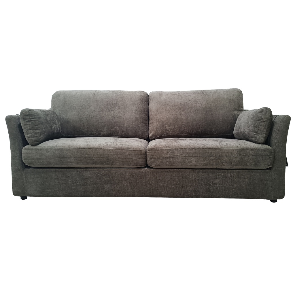 Sofá 3 cuerpos Livonia gris oscuro