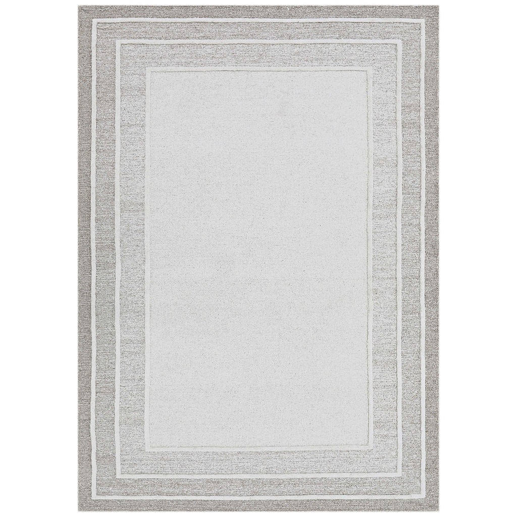 Alfombra 150x210cm JH Recuadro marfil/beige