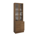 [230040646] Vitrina 4 puertas Stella café 70cm