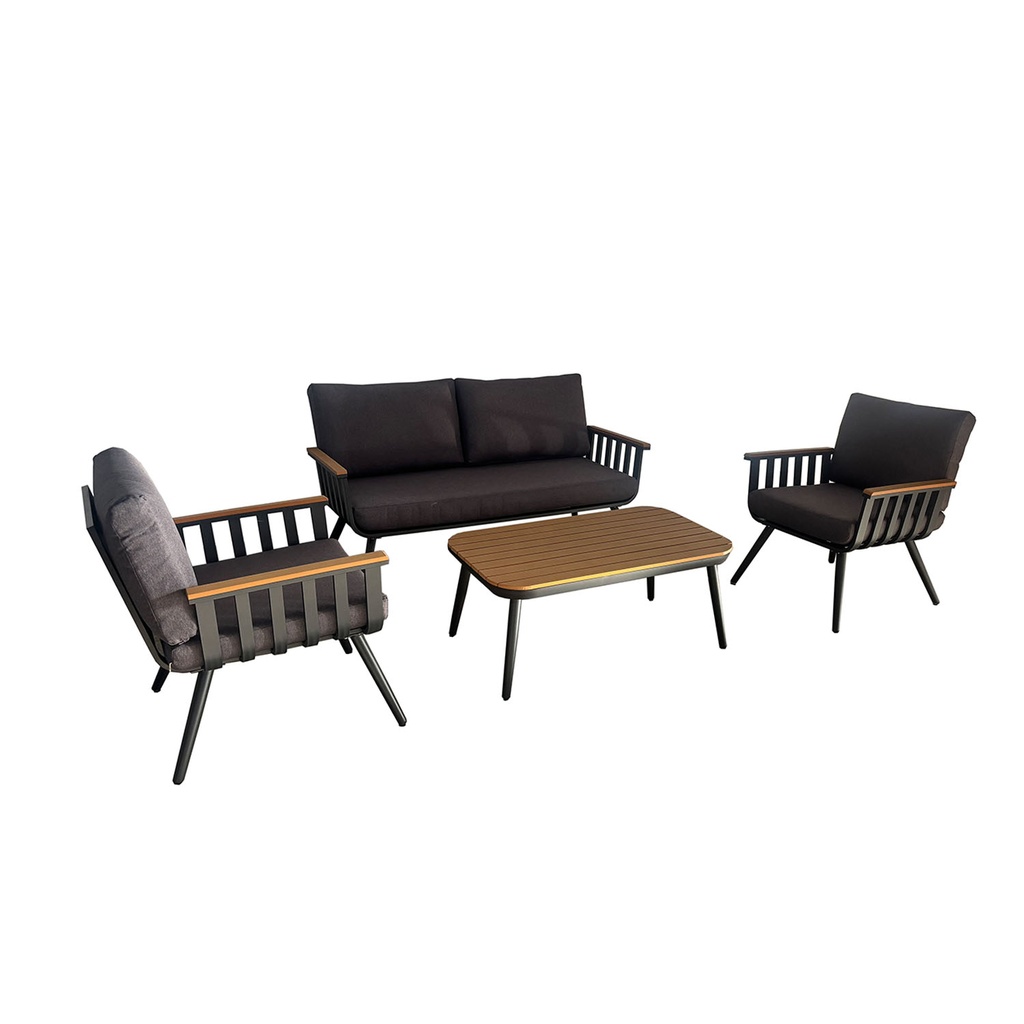 Juego living terraza Vibe 2-1-1 gris