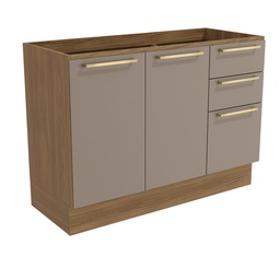 [230024386] Base cocina Botanic gris 2 puertas 120cm