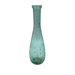[230029548] Florero vidrio celeste 30cm