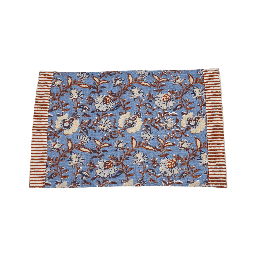 [230031336] Individual 33x45cm flower print azul