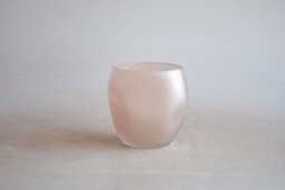 [230032135] Florero vidrio empavonado malva 13cm