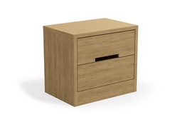 [230043658] Velador 2 cajones canela