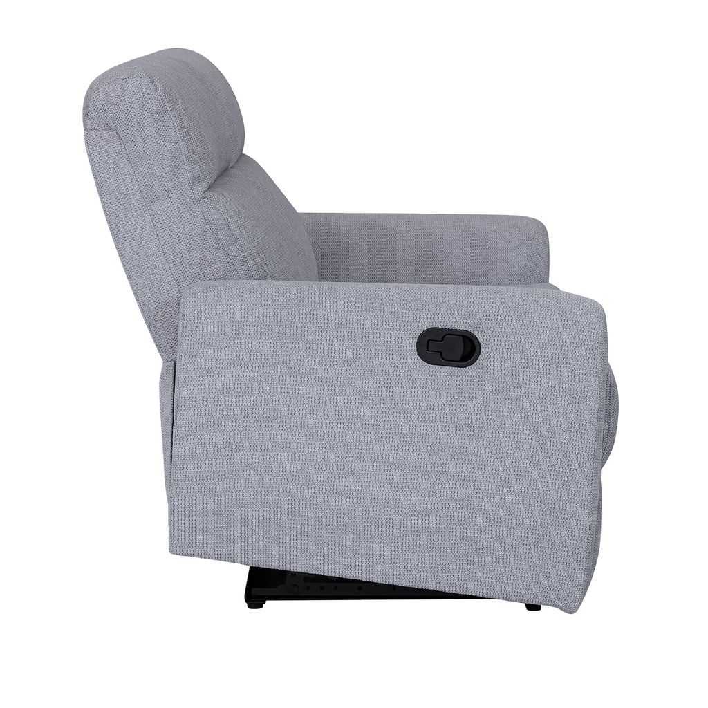 Sofá reclinable 2 cuerpos Milán gris claro