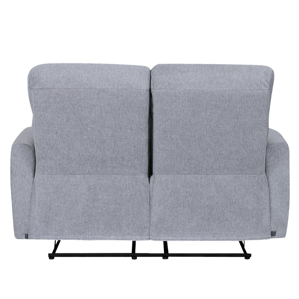 Sofá reclinable 2 cuerpos Milán gris claro