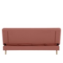 Futón con almacenaje Argis rosado