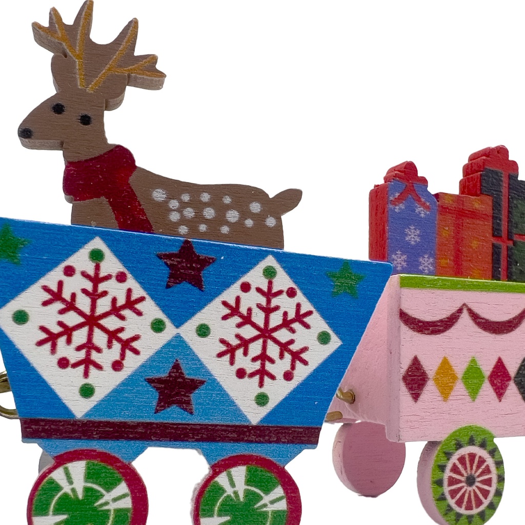 Tren navidad colores 20cm