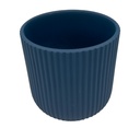 Macetero ranurado petróleo 14cm