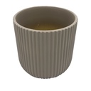 Macetero ranurado gris 14cm