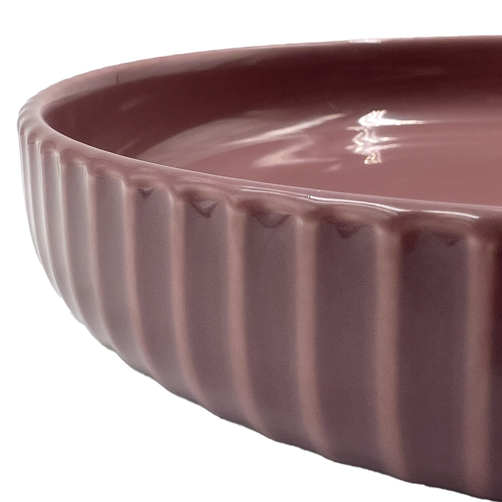 Plato hondo Comacchio morado 20cm