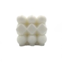 Vela cubo rubik  blanco 6cm