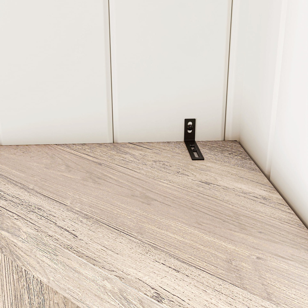 Estante esquinero Vinh gris