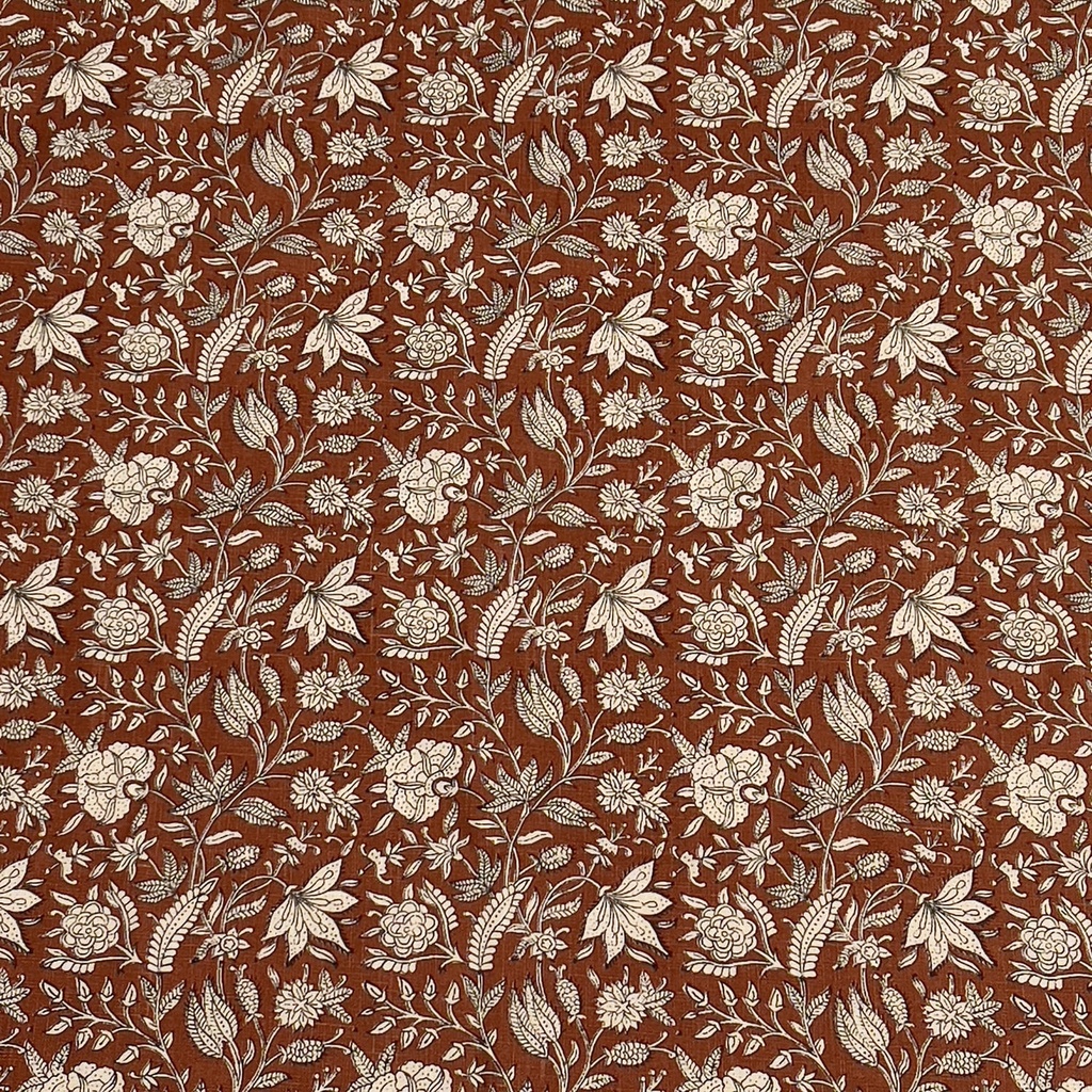 Mantel flower print rojo 150x250cm