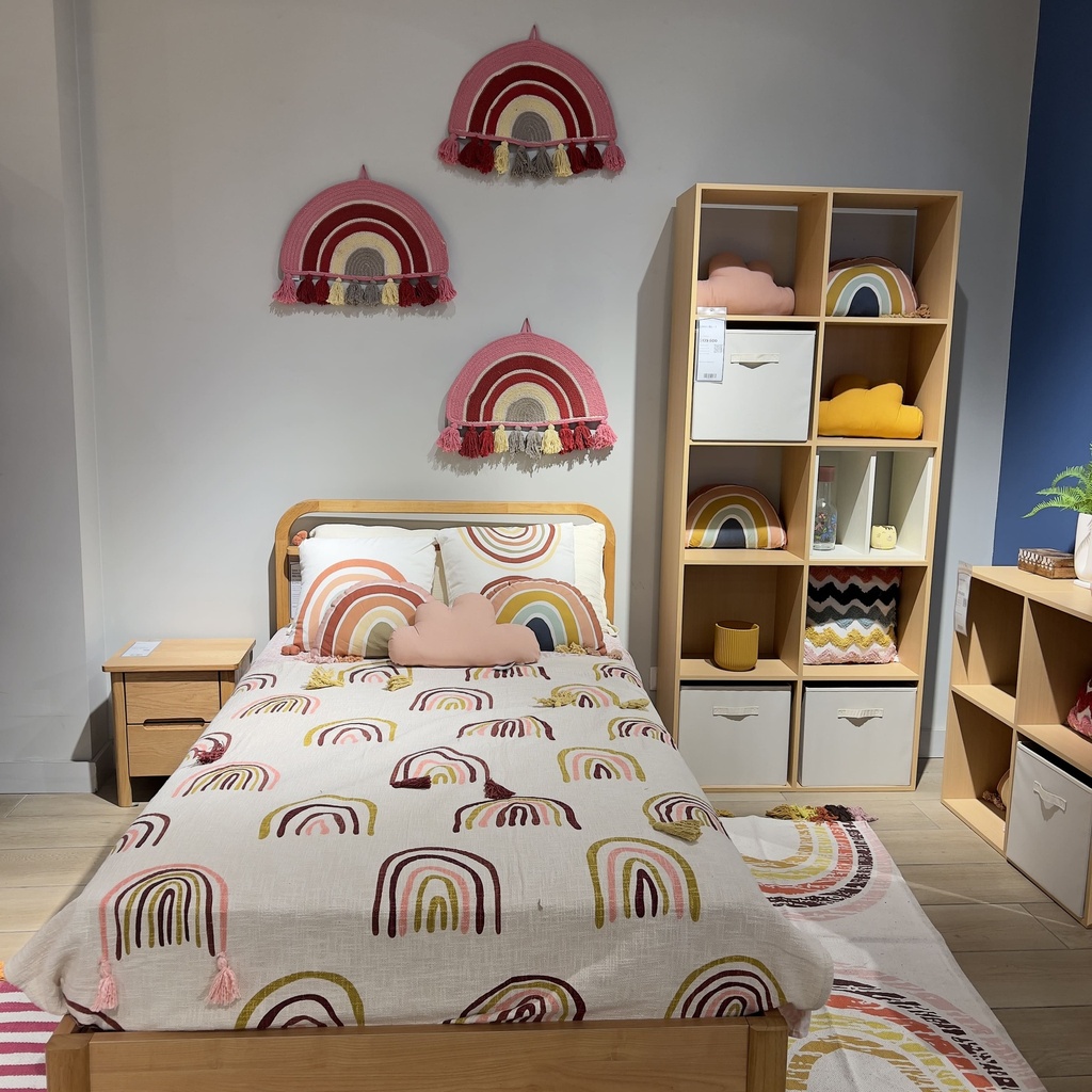 Decomuro kids arcoiris pompones 55x30cm