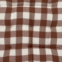 Cojín silla cuadros rojo 40x40cm