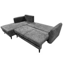 Sofá seccional izquierdo Odense gris