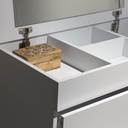 Cómoda Hantu 4 cajones con espejo