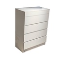 Cómoda Hantu 4 cajones con espejo