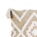 Cojín rombos crudo 45x45cm