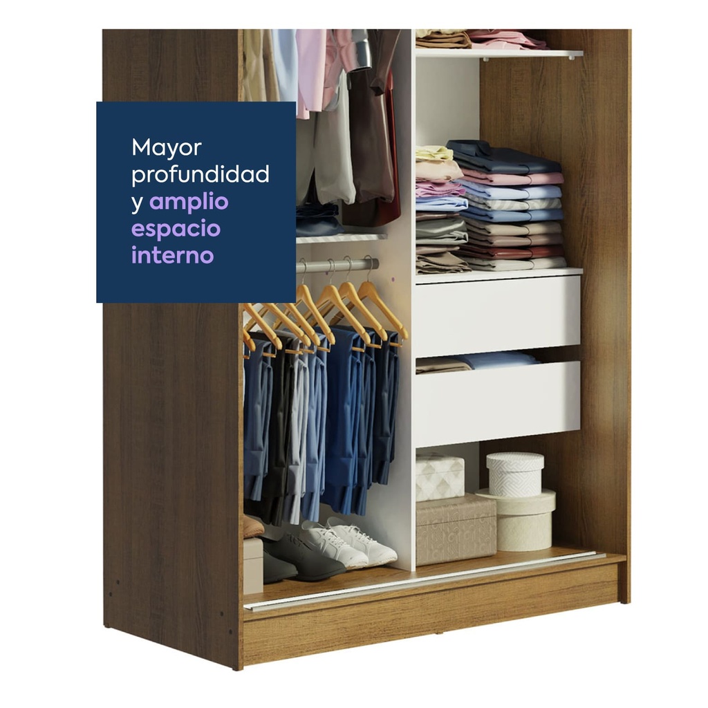 Closet Tokio 2 puertas rustic
