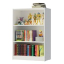 Librero Vercelli 3 niveles blanco