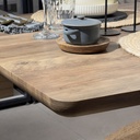 Mesa comedor 6 puestos Bonaire madera oscura