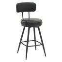 Silla Bar Soma giratoria negro