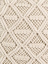 Cojín macrame crudo 45x45cm