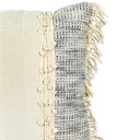 Cojín boho azul flecos 45x45cm