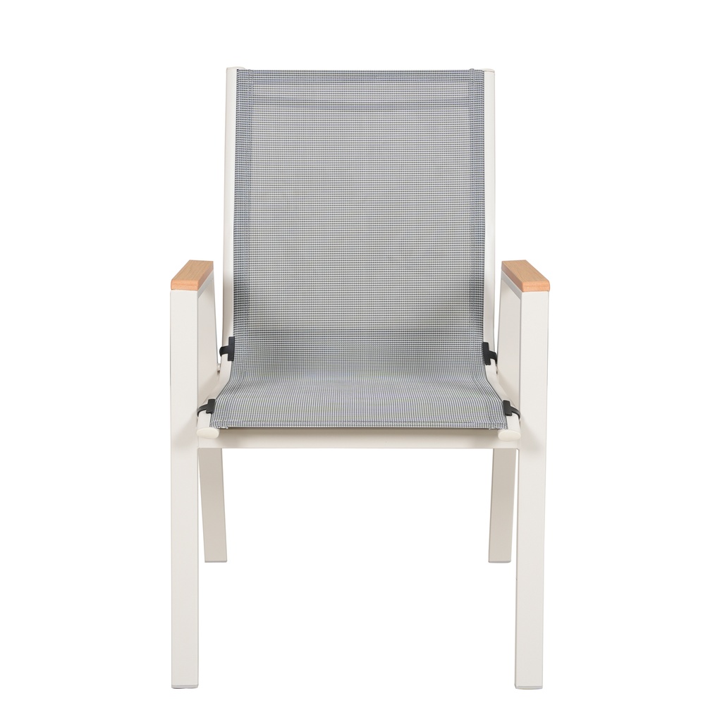 Juego comedor terraza 6 sillas Erie champagne