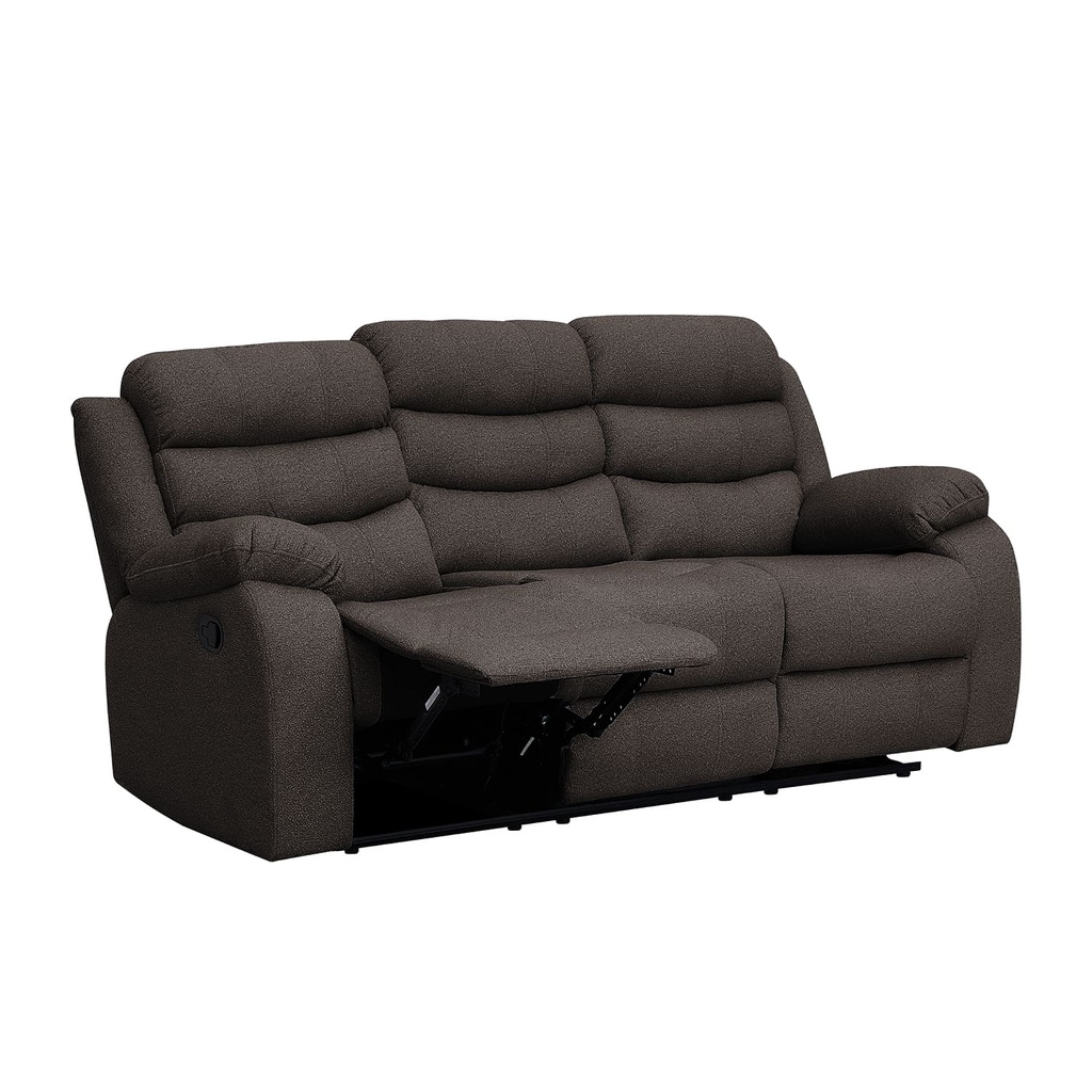 Sofá reclinable 3 cuerpos Boston café 