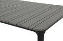 Juego comedor terraza 6 sillas Ely gris oscuro