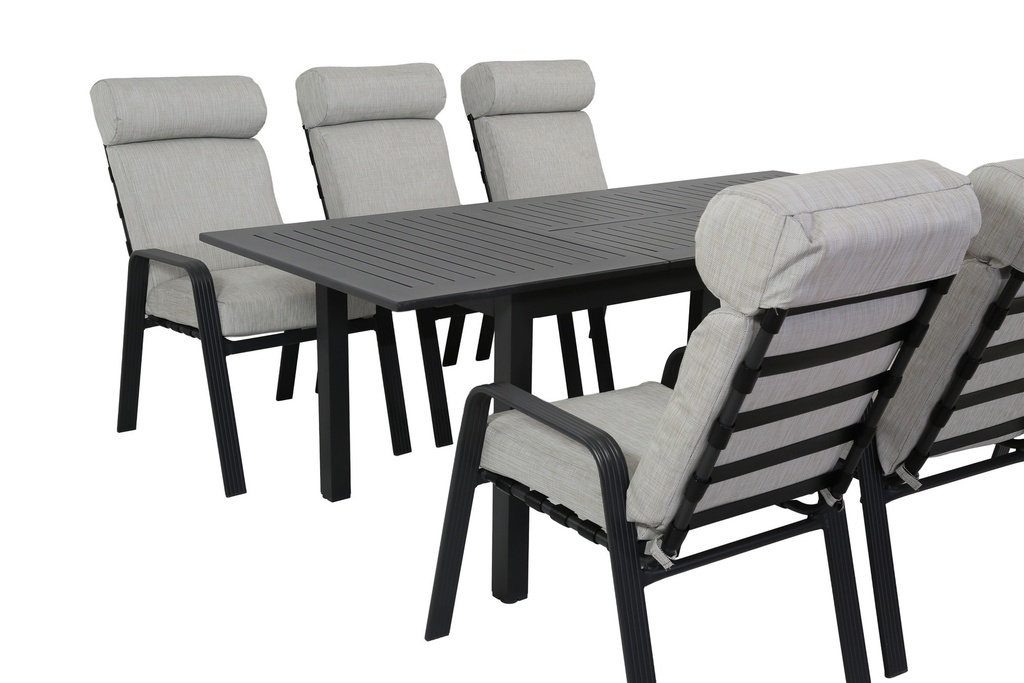 Juego comedor terraza 6 sillas Buford